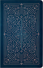 Load image into Gallery viewer, Filament Bible NLT (LeatherLike, Navy/Rose Gold, Indexed): The Print+Digital Bible Imitation Leather